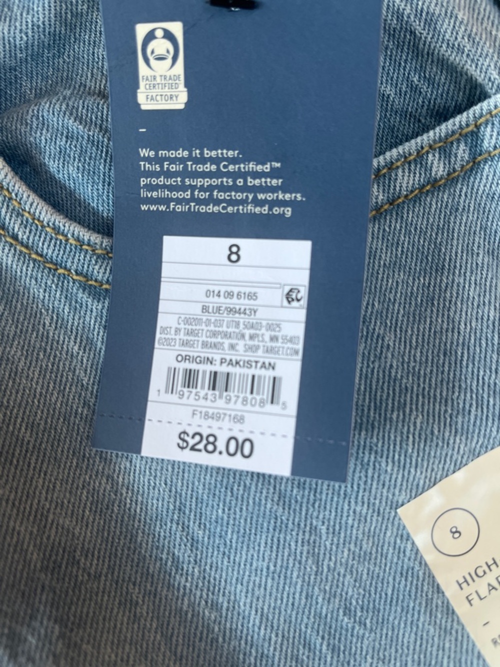 Modern Light Blue Women's Flared Jeans - Picture 3 of 9